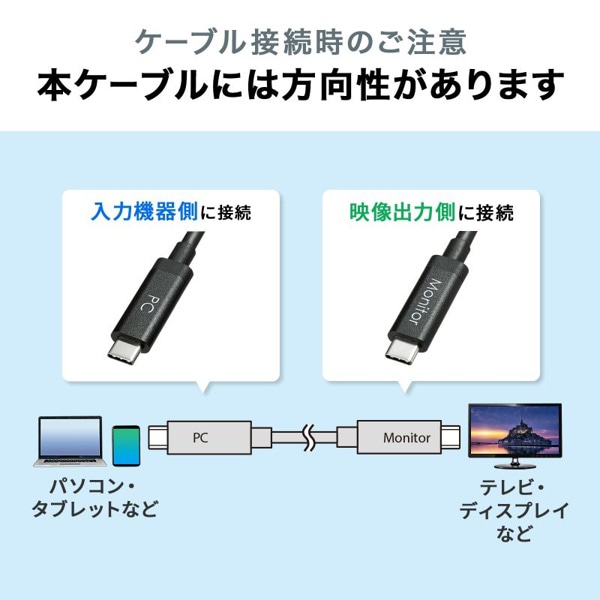サンワサプライ TypeC Activeケーブル 2レーン 5m ブラック KC-ALCCA1250 1個（ご注文単位1個）【直送品】