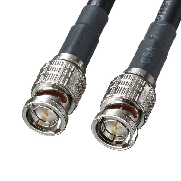 サンワサプライ 12G-SDIケーブル 5m ブラック KM-12SDI05 1個（ご注文単位1個）【直送品】