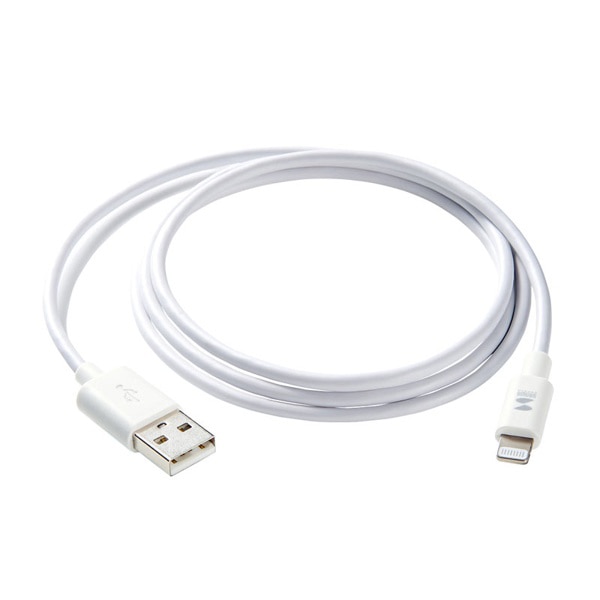 サンワサプライ ライトニングケーブル 1m ホワイト KB-IPLT10K3W 1個（ご注文単位1個）【直送品】