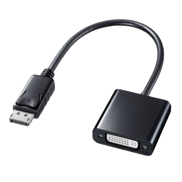 サンワサプライ DisplayPort-DVI 変換アダプタ AD-DPDV04 1個（ご注文単位1個）【直送品】