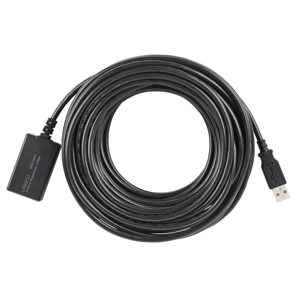 サンワサプライ アクティブリピーターケーブル USB2.0 12m延長 KB-USB-R212N 1個（ご注文単位1個）【直送品】