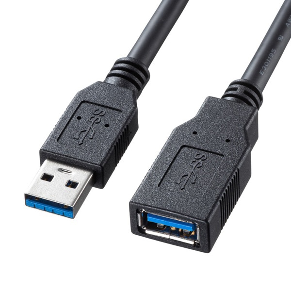 サンワサプライ USB3.0延長ケーブル1m 1m ブラック KU30-EN10K 1個（ご注文単位1個）【直送品】