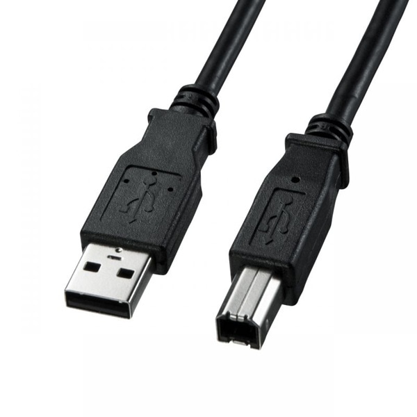 サンワサプライ USB2.0ケーブル 1m ブラック KU20-1BKK2 1個（ご注文単位1個）【直送品】