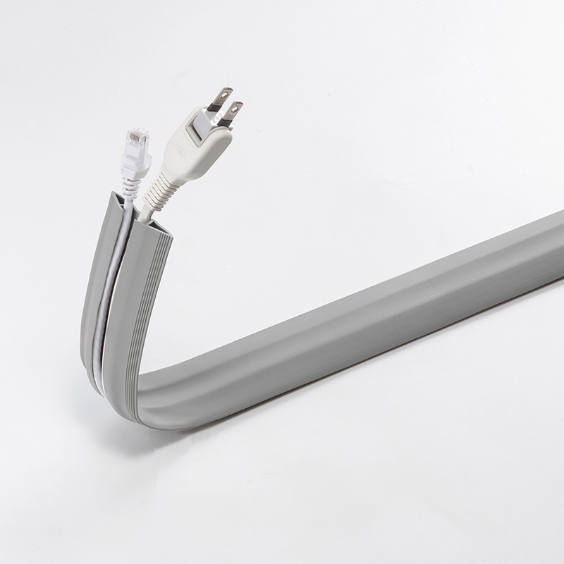 サンワサプライ ソフトケーブルカバー CA-50N2 グレー 1個(ご注文単位1個)【直送品】