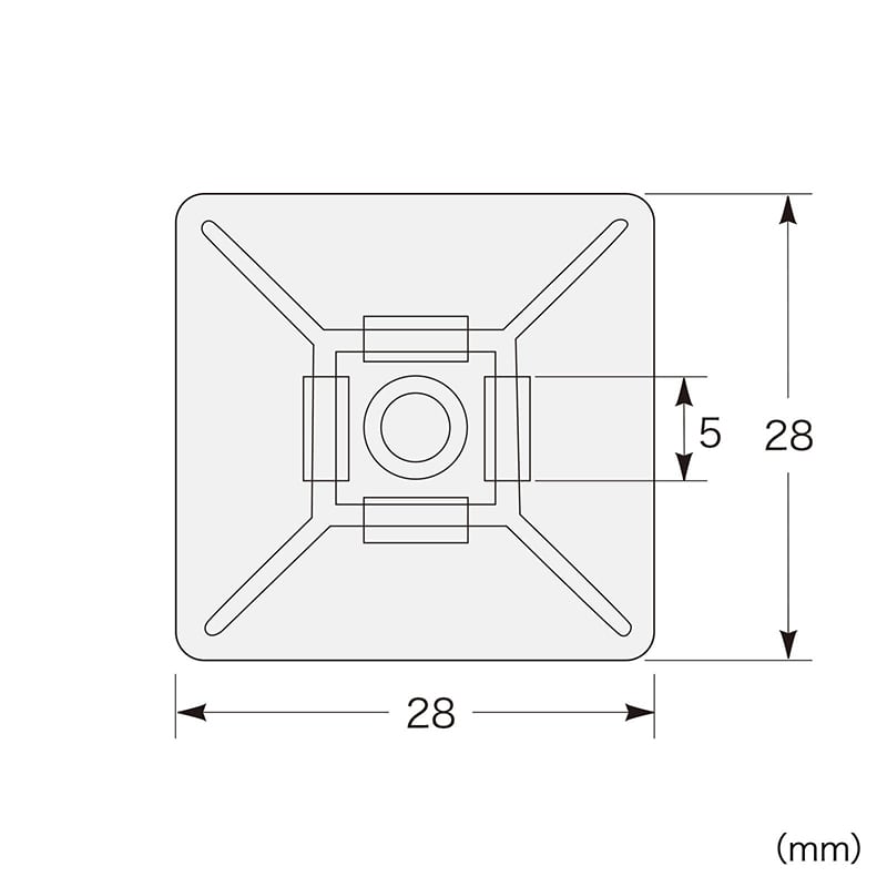 サンワサプライ タイマウント 10個入 CA-607N2 1個(ご注文単位1個)【直送品】