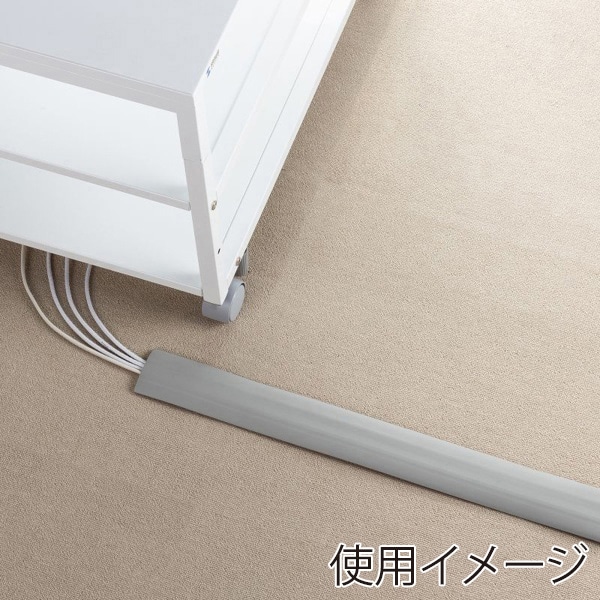 サンワサプライ ソフトケーブルカバー グレー 幅66mm CA-65N2 1個（ご注文単位1個）【直送品】