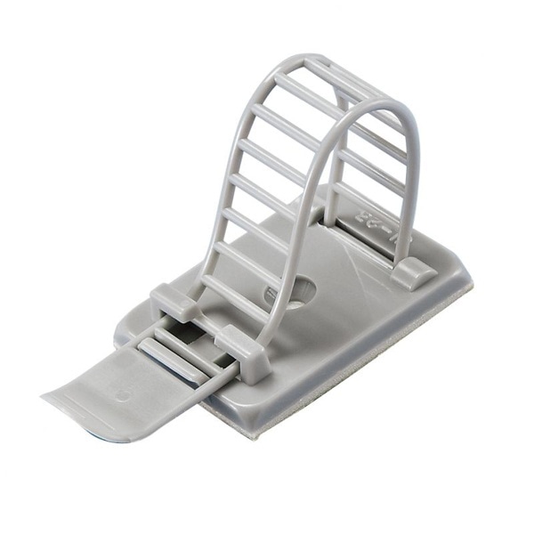 サンワサプライ ケーブルクランプ 結束径7～25mm グレー 10個入 CA-CL23N 1個（ご注文単位1個）【直送品】