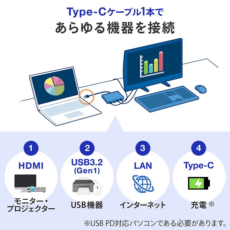 サンワサプライ USB Type-C マルチ変換アダプタ AD-ALCMHL1BK 1個(ご注文単位1個)【直送品】