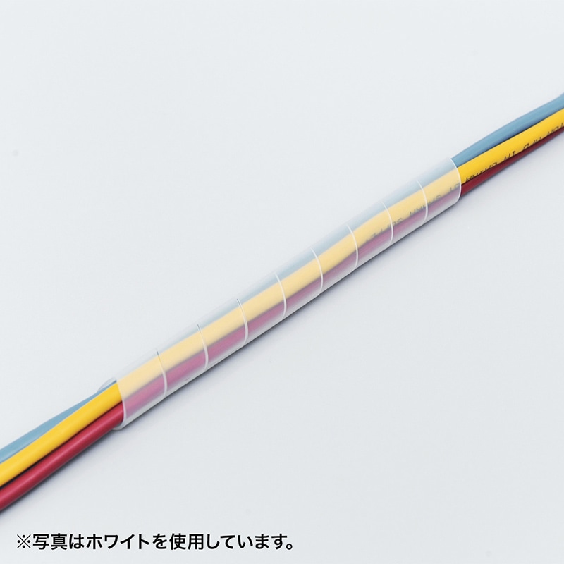 サンワサプライ ケーブルタイ スパイラル 2m巻き 内寸直径12mm ブラック CA-SP12BKN 1個(ご注文単位1個)【直送品】