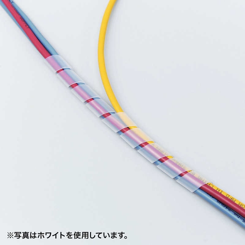 サンワサプライ ケーブルタイ スパイラル 2m巻き 内寸直径12mm ブラック CA-SP12BKN 1個(ご注文単位1個)【直送品】