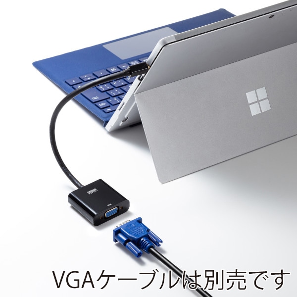 サンワサプライ ミニDisplayPort-VGA 変換アダプタ AD-MDPV02 1個(ご注文単位1個)【直送品】