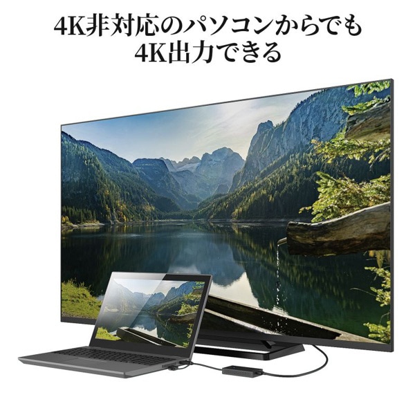 サンワサプライ USB／HDMI ディスプレイアダプタ USB-A・Type-C両対応 USB-CVU3HD4 1個（ご注文単位1個）【直送品】