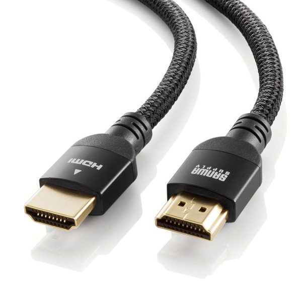 サンワサプライ ハイスピードHDMI ナイロンメッシュケーブル 1m ブラック KM-HD20-NM10 1個（ご注文単位1個）【直送品】