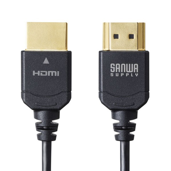 サンワサプライ ウルトラハイスピードHDMIケーブル スーパースリムタイプ 1m KM-HD20-USS10 1個(ご注文単位1個)【直送品】
