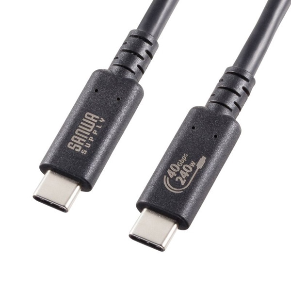 サンワサプライ USB TypeCケーブル 4Gen3対応 1m KU-40GCCPE10 1個（ご注文単位1個）【直送品】