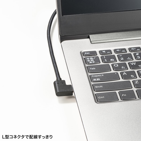 サンワサプライ USB TypeC(L型)-HDMI 変換アダプタ 4K/30Hz AD-ALCHD02L 1個(ご注文単位1個)【直送品】