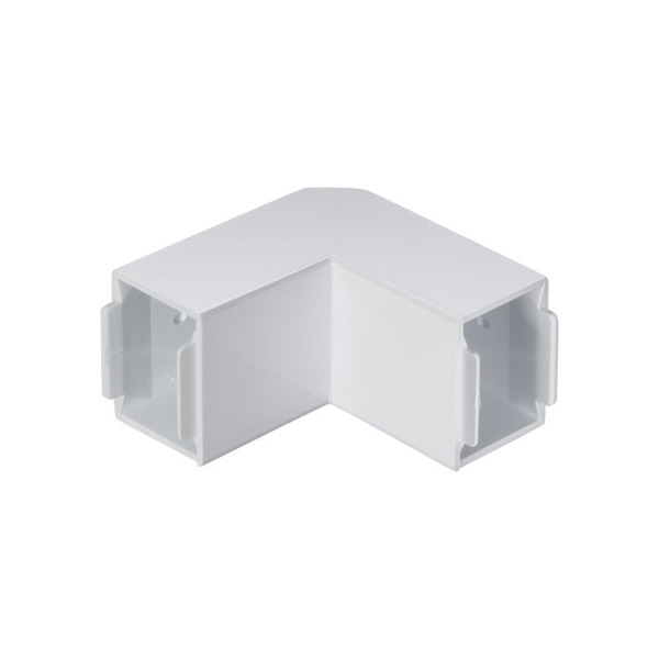 サンワサプライ 配線ダクト接続部品 幅40mm用 内外L型 ホワイト CA-KK40DR 1個（ご注文単位1個）【直送品】