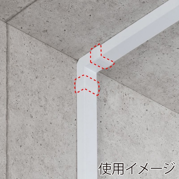 サンワサプライ 配線ダクト接続部品 幅40mm用 連結カバー ホワイト CA-KK40J 1個(ご注文単位1個)【直送品】