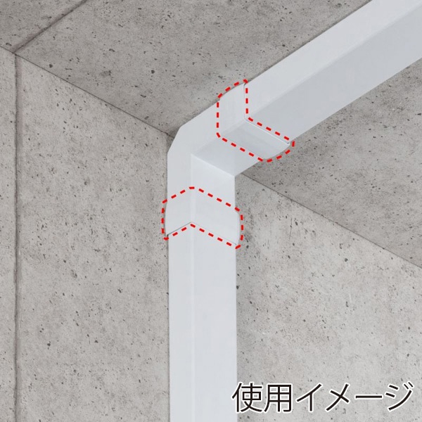 サンワサプライ 配線ダクト接続部品 幅60mm用 連結カバー ホワイト CA-KK60J 1個(ご注文単位1個)【直送品】