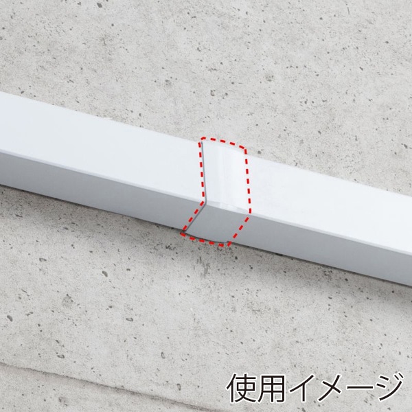 サンワサプライ 配線ダクト接続部品 幅60mm用 連結カバー ホワイト CA-KK60J 1個(ご注文単位1個)【直送品】