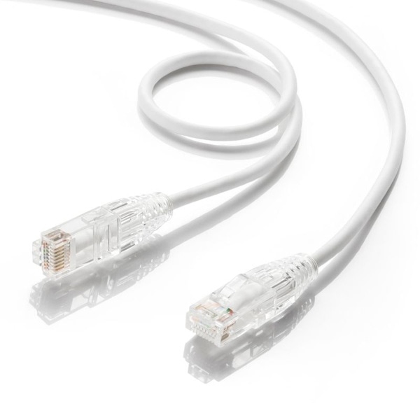 サンワサプライ LANケーブル カテゴリ6 1m ホワイト KB-SL6YS-01W 1個（ご注文単位1個）【直送品】