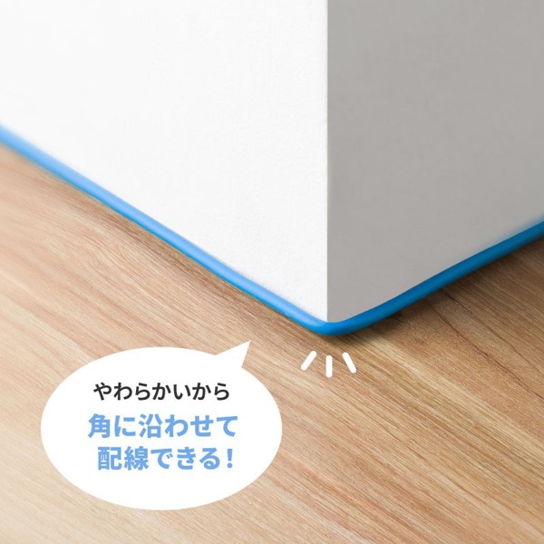 サンワサプライ LANケーブル カテゴリ6 1m ブルー KB-SL6YS-01BL 1個（ご注文単位1個）【直送品】