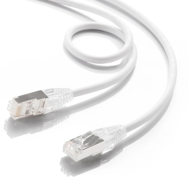 サンワサプライ LANケーブル カテゴリ7 1m ホワイト KB-SL7YS-01W 1個(ご注文単位1個)【直送品】