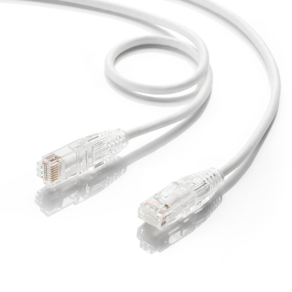 サンワサプライ LANケーブル カテゴリ6A 1m ホワイト KB-SL6AYS-01W 1個(ご注文単位1個)【直送品】