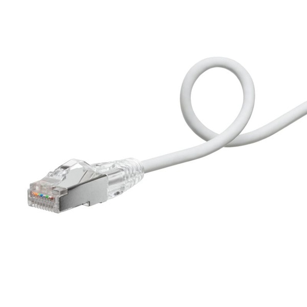 サンワサプライ LANケーブル カテゴリ5e STP 1m ホワイト KB-SL5STPS-01W 1個（ご注文単位1個）【直送品】