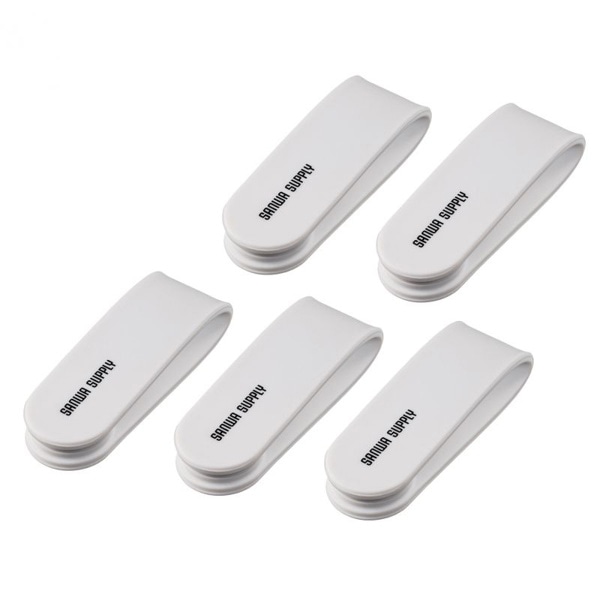 サンワサプライ マグネットケーブルクリップ ホワイト 5個入 CA-517W 1個（ご注文単位1個）【直送品】