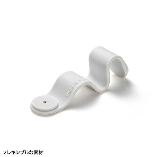 サンワサプライ マグネットケーブルクリップ ホワイト 5個入 CA-517W 1個（ご注文単位1個）【直送品】