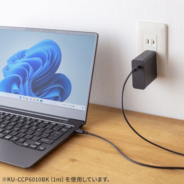 サンワサプライ USB2.0 Type-Cケーブル PD60対応 0.5m ブラック KU-CCP6005BK 1個（ご注文単位1個）【直送品】