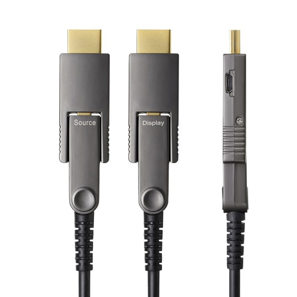 サンワサプライ 光ファイバHDMIケーブル 4K60Hz対応 30m KM-HD20-PFBAD30 1個(ご注文単位1個)【直送品】