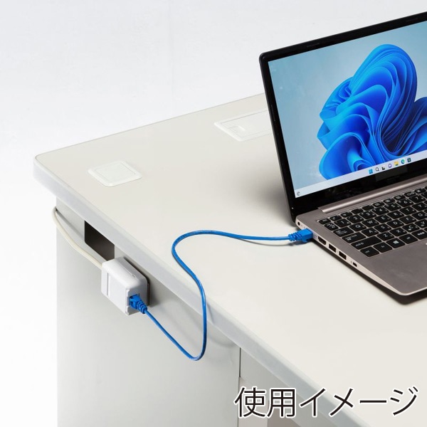 サンワサプライ ローゼットキット カテゴリ6A マグネット付き LA-RZ6A-1N 1個(ご注文単位1個)【直送品】