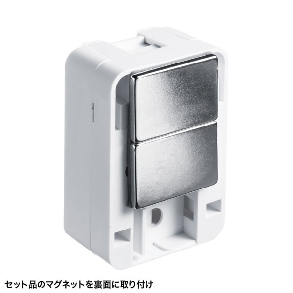 サンワサプライ ローゼットキット カテゴリ6A マグネット付き LA-RZ6A-1N 1個(ご注文単位1個)【直送品】