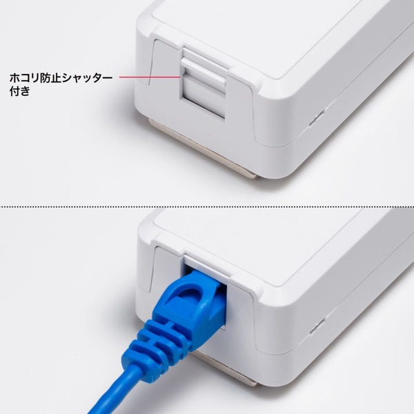 サンワサプライ ローゼットキット カテゴリ6A マグネット付き LA-RZ6A-1N 1個(ご注文単位1個)【直送品】