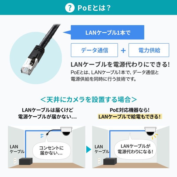 サンワサプライ レイヤー2ギガビット対応 PoEスイッチングハブ LAN-GIGAPOE1601 1個(ご注文単位1個)【直送品】