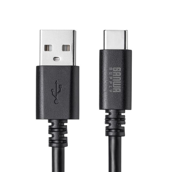 サンワサプライ USB2.0 TypeC-Aケーブル 3m ブラック KU-CA30BK 1個(ご注文単位1個)【直送品】