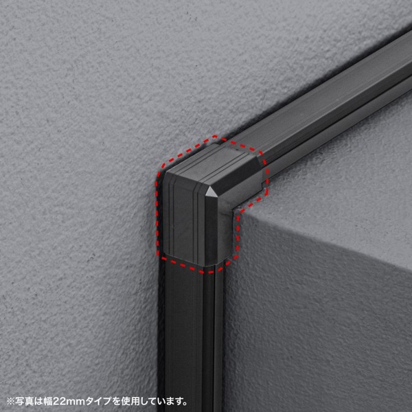 サンワサプライ ケーブルカバー CA-KK17BK用接続部品 出角タイプ ブラック CA-KK17BKD 1個（ご注文単位1個）【直送品】