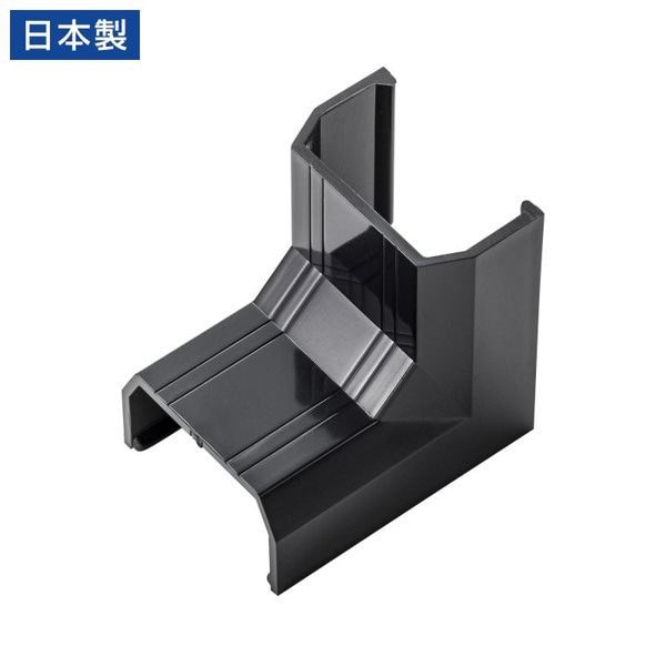 サンワサプライ ケーブルカバー CA-KK22BK用接続部品 入角タイプ ブラック CA-KK22BKR 1個（ご注文単位1個）【直送品】