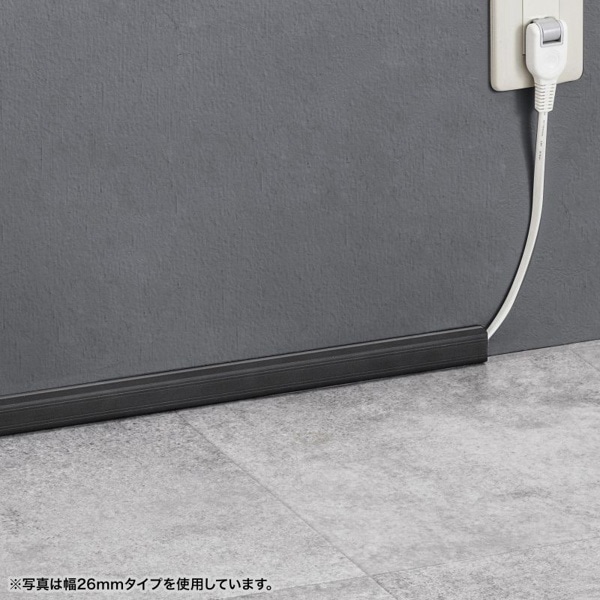 サンワサプライ ケーブルカバー 角型 幅33mm ブラック CA-KK33BK 1個（ご注文単位1個）【直送品】