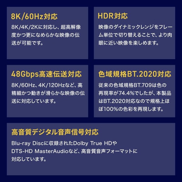 サンワサプライ アーマードHDMIケーブル 50m KM-HD20-UFBA50 1個（ご注文単位1個）【直送品】