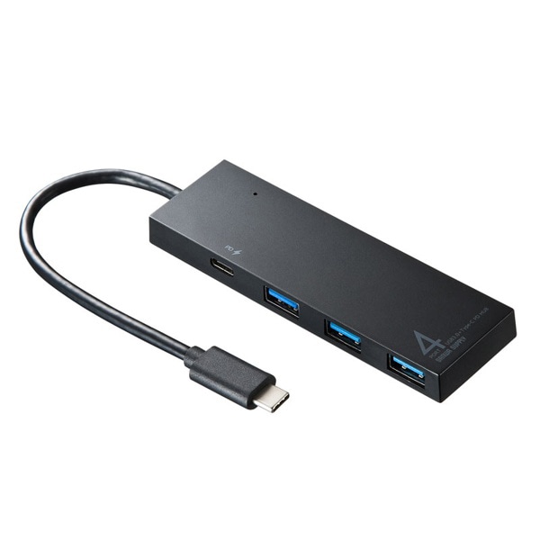 サンワサプライ USB Type-C ハブ USB-3TCH8BK 1個（ご注文単位1個）【直送品】