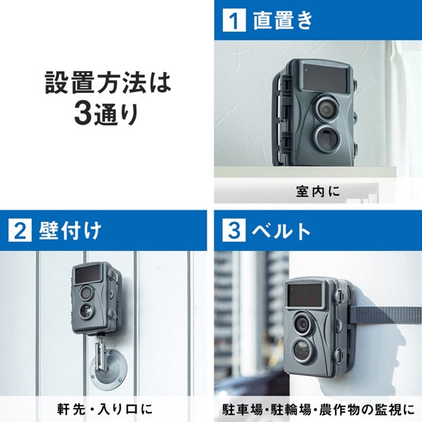 サンワサプライ トレイルカメラ 乾電池対応 CMS-SC01GY 1個（ご注文単位1個）【直送品】