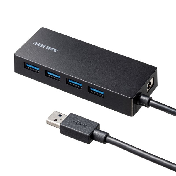 サンワサプライ HDD接続対応USB3.2Gen14ポートハブ USB-3HTV433BK 1個（ご注文単位1個）【直送品】