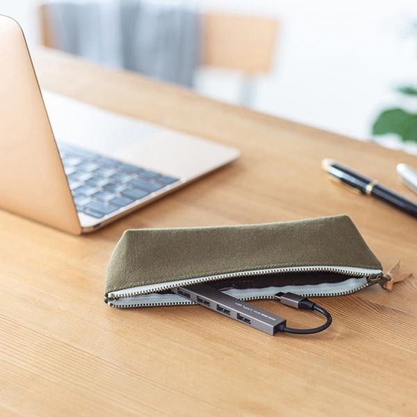 サンワサプライ USBType-C／USB2.0 スリムハブ 4ポート USB-2TCH23SN 1個（ご注文単位1個）【直送品】