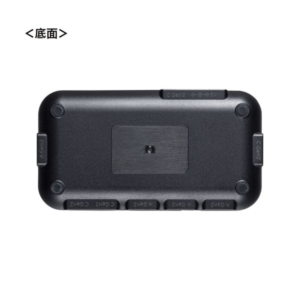 サンワサプライ USB Type-C 7ポートハブ 3.2Gen2対応 USB-3TCH38BK 1個（ご注文単位1個）【直送品】