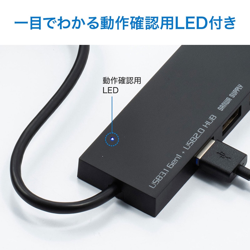サンワサプライ USB3.1+2.0コンボハブ カードリーダー付き USB-3HC316WN ホワイト 1個(ご注文単位1個)【直送品】