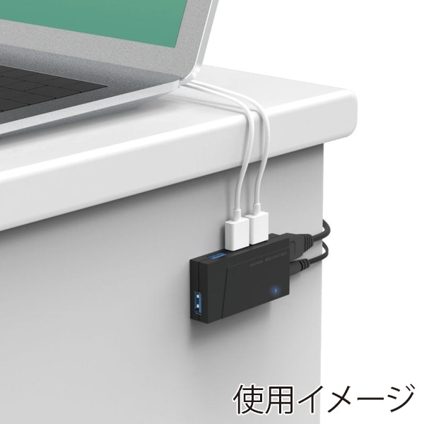 サンワサプライ USB3.2Gen1ハブ 4ポート セルフ／バスパワー USB-3H418BKN 1個（ご注文単位1個）【直送品】