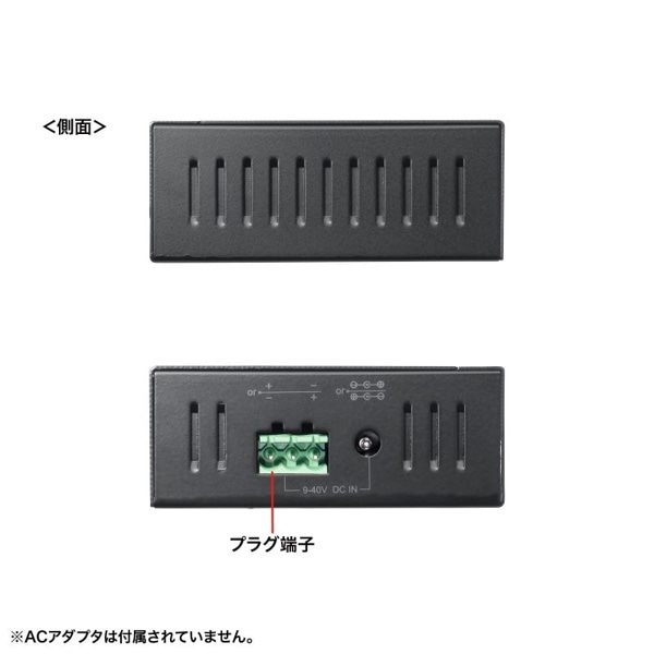 サンワサプライ 産業用USB 5Gbpsハブ 4ポート USB-3HFA04 1個（ご注文単位1個）【直送品】